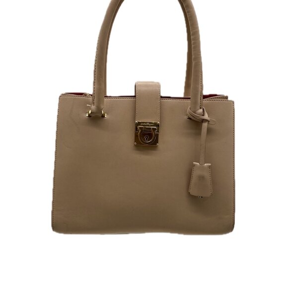 Salvatore Ferragamo Gancini Clasp Top Handle Bag | Leather | Made in Italy - Picture 2 of 10